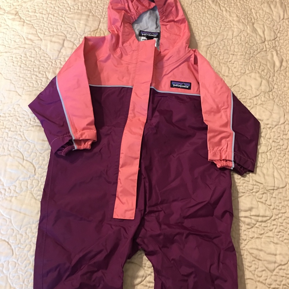 Baby girl Patagonia rain suit